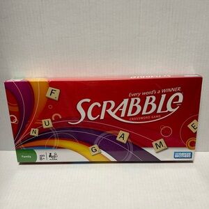 Scrabble Game by Parker Brothers Family Edition Crossword Game (Brand New)